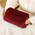 thumbnail image 5 of Meitianfacai Hand Warmer Hand Warmer Bag Solid Color USB Electric Heating New Style Removable And Washable Plush, Wine, 5 of 5