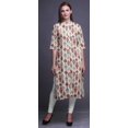 thumbnail image 2 of Bimba Printed Straight Kurtis For Women Button Down Mandarin Indian Tunic X-Large, 2 of 6
