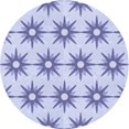 thumbnail image 1 of Ahgly Company Machine Washable Indoor Round Transitional Heavenly Blue Area Rugs, 6' Round, 1 of 7