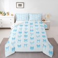 thumbnail image 2 of Erosebridal Dreamy Bowknot Bedding Toddler Comforter Set for Teens, Cartoon Down Comforter, Princess Style Decor, Reversible, 2 of 7