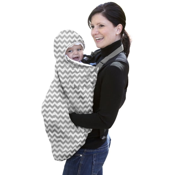 Jolly Jumper Snuggle Cover | Water-Repellent, Fleece-Lined Baby Carrier Cover with Roll-Away Hood | Converts to Stroller & Car Seat Cover