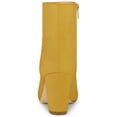 thumbnail image 2 of BLISSFUL STEP Bottines à Talon Bloc à Bout Rond pour Femmes avec Fermeture Éclair Latérale, 2 of 7