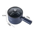 thumbnail image 2 of Aqestyerly Mini Hot Pot Cooker Non-Stick Frying Pan for Noodles Soup Oatmeal Steak Compact Kitchen Appliance Multifunction Cooking HWRETIE, 2 of 7
