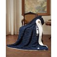 thumbnail image 4 of COZONY 50x60" Heated Throw Blanket, Thick Tufted Sherpa Electric Blanket Throw with 10 Heat Levels and 10 Time Settings, ETL Certified, Machine Washable, Fast Heating, Navy Blue, 4 of 14