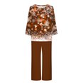 thumbnail image 5 of Pisexur Pyjama de Noël pour Femmes Ensemble Deux Pièces Tendance des Fêtes Imprimé Flocon de Neige Pyjamas de Noël Décontractés Manches Longues Col Rond Hauts Pantalons de Pyjama Tenue de Nuit, 5 of 5