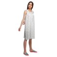 thumbnail image 3 of Moomaya Printed Sleeveless Nightdress For Ladies Button Placket Nightwear, 3 of 6