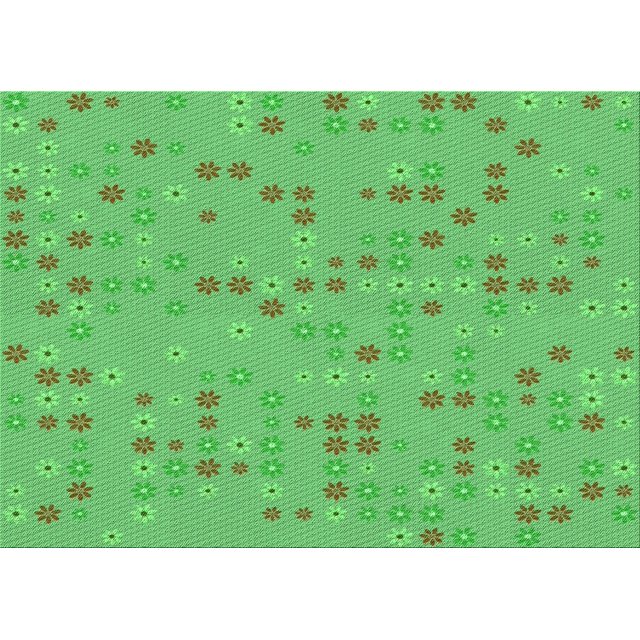 Ahgly Tapis Rectangulaire Lavable en Machine Intérieur Transitionnel Vert Néon, 6 Pieds x 9 Pieds