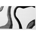 thumbnail image 3 of Ladole Rugs Calvin Blanc Noir Abstrait Tapis en Polypropylène pour Aire, 3 of 6
