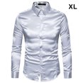 thumbnail image 2 of fastboy Fashionable And Functional Mens Casual Work Shirt - Breathable And Sustainable Turn-down Collar Long Sleeve Tops light grey XL, 2 of 6