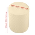 thumbnail image 3 of Langgg Round Stretch Ottoman Slipcovers Bench Furniture Protector Footrest Sofa Cover Foot Stool Ottoman Slipcover Stretch Covers Cream Yellow, 3 of 7