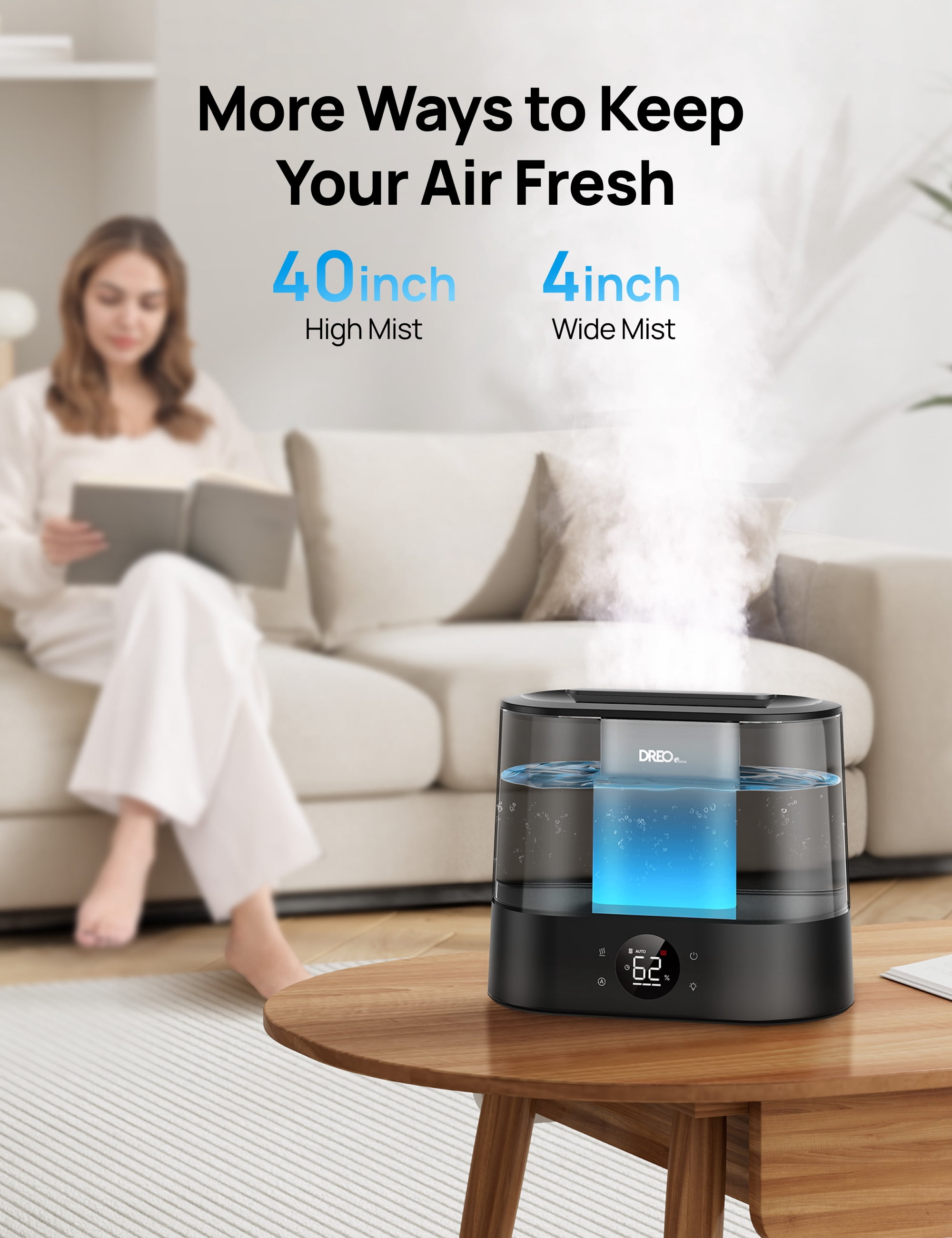DREO 4L Cool Mist Humidifier