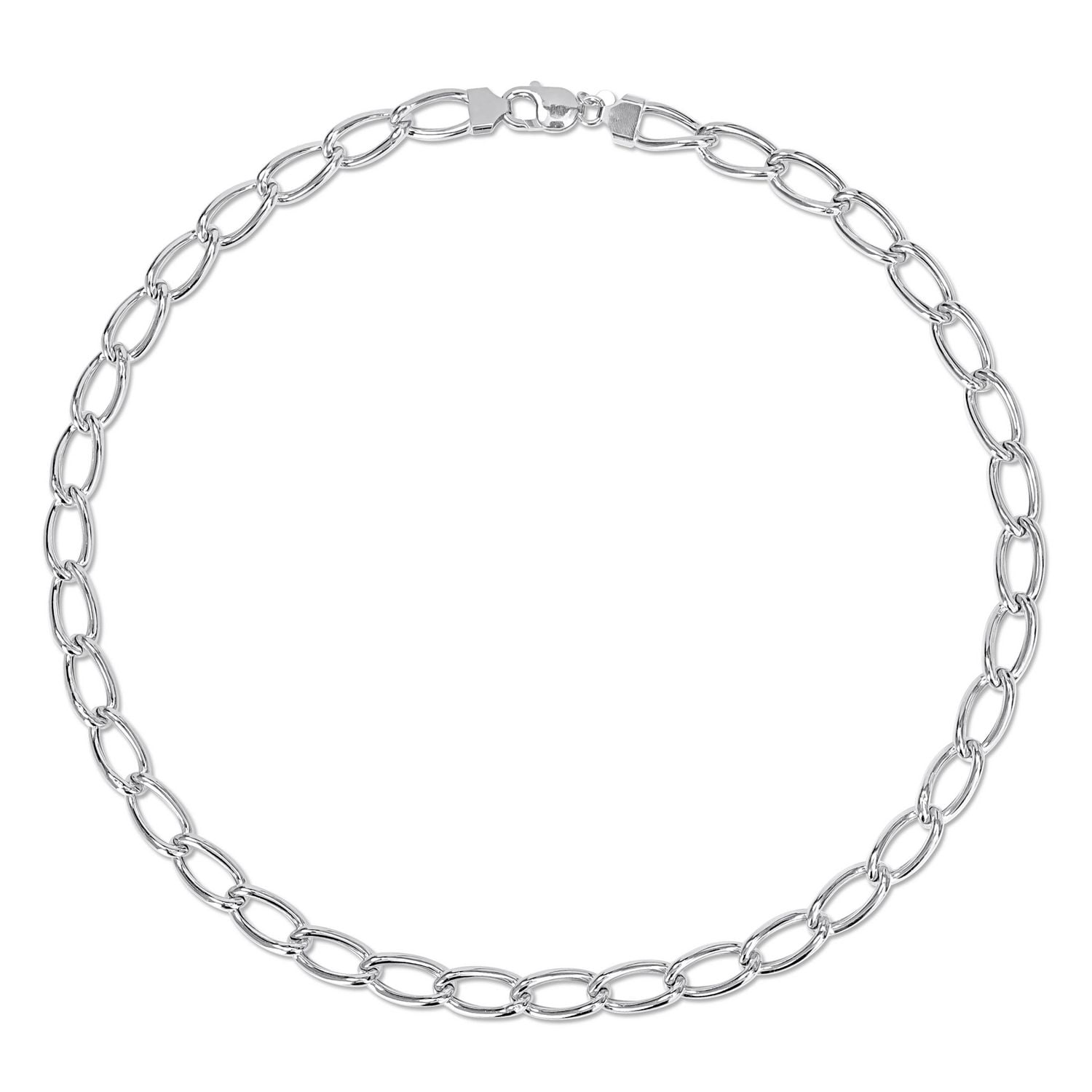 Collier en chaîne à maillons de Miabella en argent sterling