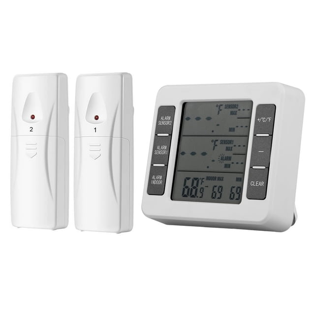 HLONK Wireless Digital Thermometer 2 Temperature Sensors 2 Pieces
