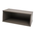 thumbnail image 2 of jifeng CD Organizer CD & DVD Holder Multifunctional Stackable Wood Tabletop CD Storage Cabinet Shelf for Store Garage Bedroom Office Gray, 2 of 9