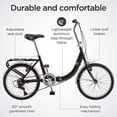 thumbnail image 3 of Schwinn 20-Inch Loop Folding Bike, Black, 3 of 5