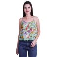 thumbnail image 4 of Moomaya Printed Womens Spaghetti Strap Crop Top Cami Summer Tops, 4 of 5