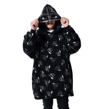 Star Wars Darth Vader All-Over Print Black Hooded Wearable Oversize Blanket-OSFA