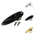 thumbnail image 3 of Replacement For Strat Stratocaster Electric Guitar Jack Plate socket plate 6.35mm 1/4" Boat Shaped Audio Connector Socket Panel, 3 of 9