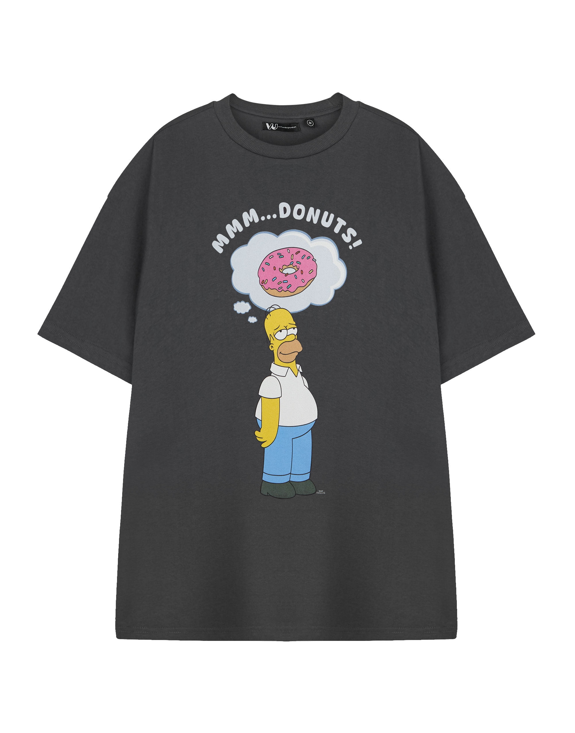 The Simpsons Mens Grey Short Sleeved T-Shirt