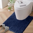 thumbnail image 1 of EQWLJWE Bathroom Rug Mat,Toilet Rugs U Shaped,Water Absorbent and Soft Bath Rug,Luxury Chenille Extra Thick U-Shaped Toilet Rug,Non-Slip Contour Mat for Bathroom Floor,Fluffy Soft,Absorbent Water, 1 of 5