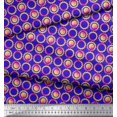 thumbnail image 3 of Soimoi Cotton Poplin Fabric Floral & Circle Geometric Fabric Prints By Yard 56 Inch Wide, 3 of 3