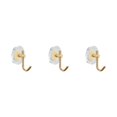 thumbnail image 3 of maskred Multi-purpose Acrylic Luxury Wall Hook Strong Bearing Capacity Suitable For All Settings gold 3Set, 3 of 6
