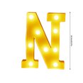 thumbnail image 3 of TopLLC Christmas Decor LED Letter Lights Sign Light Up For Home Party Wedding Decoration Light Up Letters Alphabet Letter Sign Battery Powered For Christmas Birthday Party Decoration warning light, 3 of 4