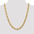 thumbnail image 2 of 14k Yellow Gold 22 Inch 10mm Rope Chain Necklace Pendant Charm, 2 of 7