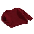thumbnail image 2 of Toddler Baby Kid Girl Boy Sweaters Warm Long Sleeve Knitted Tops Pullover Candy Color Fall Spring Clothes, 2 of 7