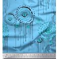 thumbnail image 1 of Soimoi Poly Georgette Fabric Brush Stroke Abstract Print Sewing Fabric Yard 42 Inch Wide, 1 of 3