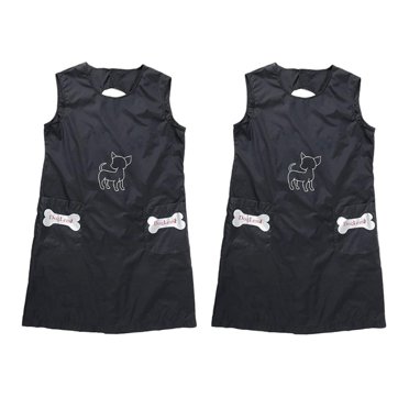Yinanstore 2xProfessional Pet Grooming Apron dog and cat Grommer Workwear Clothes Smocks Size M
