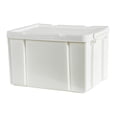 thumbnail image 2 of Heavy Duty Storage Bins Industrial Tote Bin Durable Stackable Storage Containers White, 2 of 9