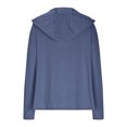 thumbnail image 4 of SHTXOZHI Veste Athlétique Légère pour Femmes Protection Solaire Fermeture Éclair Complète Manches Longues Chandails à Capuchon Randonnée Plein Air, 4 of 7