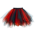 thumbnail image 3 of Birdeem Jupe Courte Plissée en Gaze Colorée pour Femmes, Jupe de Danse pour Adultes, 3 of 10