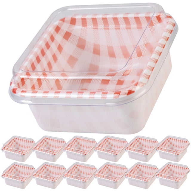 50 Ensembles de Petites Boîtes à Biscuits Contenants à Biscuits Boîtes d'Emballage Compactes Porte-Biscuits
