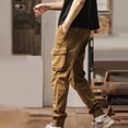 thumbnail image 3 of Mceream Pantalon Cargo Léger pour Homme, Randonnée en Plein Air, Pantalon de Travail, Jogging, Voyage, Chino avec Multiples Poches, Ropa Para Gimnasio de Hombre Beige TG, 3 of 5