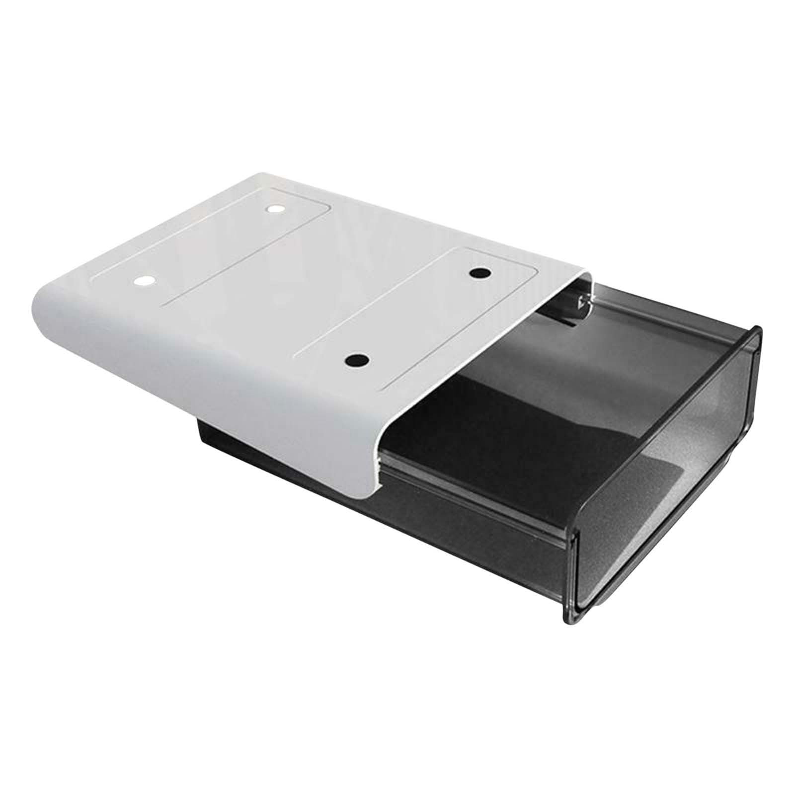 Vrorvz Under Desk Table Drawer Organizer Hidden Self Adhesive Storage Box for Office Supplies Easy Install Space Storage for Home and Office Suit Laptop Desk Study Desk Wardrobe