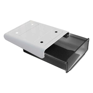 EGNMCR Under Desk Table Drawer Tray Organizer Hidden Storage Box Self Adhesive Office desk Drawer