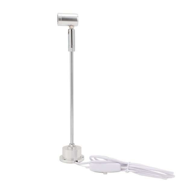 Projecteur Intérieur à DEL, Lampe Projecteur de Sol Rotative en Alliage d'Aluminium USB 1 W, Tête Ajustable Petit Projecteur à DEL sur Pied pour Collections Oeuvres d'Art, Vitrine à Bijoux