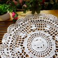 thumbnail image 5 of Napperon Vintage à Fleurs Ajourées, Napperons en Dentelle Crochetés à la Main, sous-Verre de Table, 5 of 5