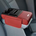 thumbnail image 1 of DYNWAVECA Car Armrest Box Mat Auto Interior Accessories Arm Rest Storage Box Console Organizer Car Organizer Front Seat for Trucks red, 1 of 10