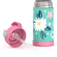 thumbnail image 3 of Bouteille isolée à pression de 12 Oz avec paille Funtainer de Thermos, Fleurs, 3 of 6