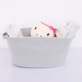 thumbnail image 3 of Unique Bargains Large Storage Baskets Cotton Rope Basket Woven Laundry Basket with Handle, 3 of 6