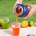 thumbnail image 4 of Portable Wireless Juicer Cup, Multifunctional Electric Fresh Juice Blender with 38 Blades, Personal Size Juicer Bottle Large-Capacity Design, For Fruits, Vegetables & Milkshakes (White 1300ml), 4 of 8