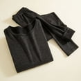 thumbnail image 2 of RXMEKW Ensemble de sous-Vêtements Thermiques pour Femmes, Haut à Manches Longues à Col Rond et Bas, Couche de Base Douce et Chaude pour Temps Froid, Superposition Automne et Hiver, 2 of 3