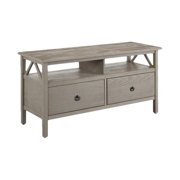 Riverbay Furniture 44" TV Stand in Rustic Gray