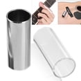 thumbnail image 2 of Guitar 2pcs Guitar Finger Slide Kit with Glass Slide Stainless Steel Slide for Guitar Bass, 2 of 7