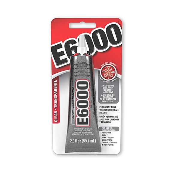 E6000 Adhésif Industriel, Force, 2,0 Oz, Transparent, Lot de 1