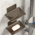 thumbnail image 4 of Vaidha Soap Box Wall Mounted Perforated Home Bathroom High-end Drainage Soap Storage Rack Bathroom Storage Box Stainless Steel 2 Sets, 4 of 7