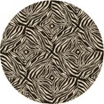 thumbnail image 1 of Ahgly Company Tapis Rond Lavable en Machine Intérieur Transitionnel Gris Minuit, 5 Pieds Rond, 1 of 7